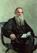 Portrait of Lev Nikolayevich Tolstoi, Ilya Repin